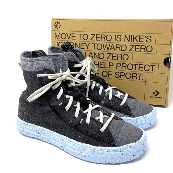 💖MEGA SALE💖Converse CTAS Crater High Top Blue Gray Black Shoes Womens 169418C - Picture 6 of 8